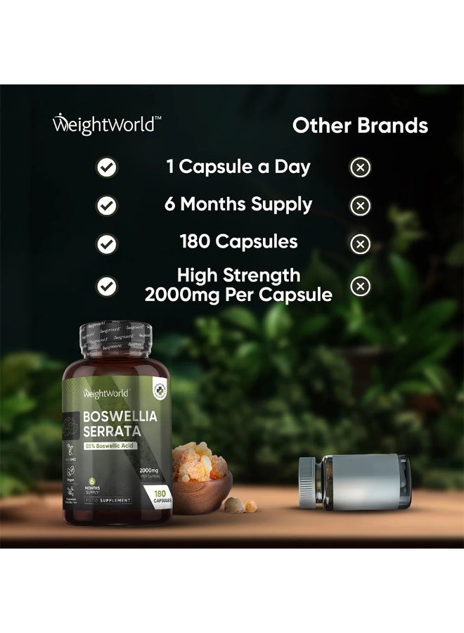 بوسويليا سيراتا – 2000 مجم – 180 كبسولة – صنع في المملكة المتحدة – يدعم صحة المفاصل وتقليل الالتهابات - Image 5